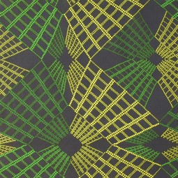 Tissu wax - Vert jaune