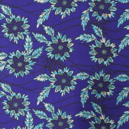 Tissu wax - Bleu