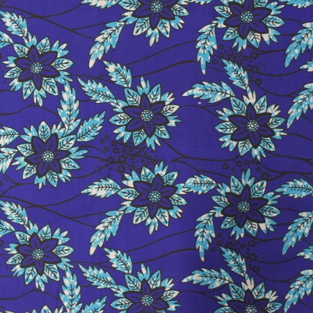 Tissu wax - Bleu