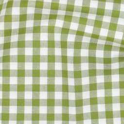Tissu coton vichy - Citron vert