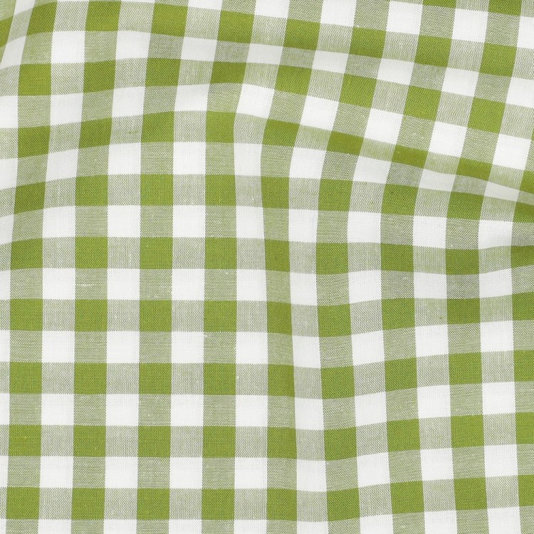 Tissu coton vichy - Citron vert
