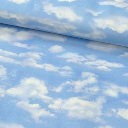 Tissu patchwork fantaisie - Ciel et nuages
