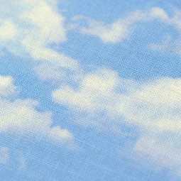 Tissu patchwork fantaisie - Ciel et nuages