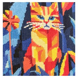 Canevas - Chat nocturne