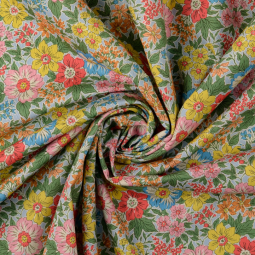 Tissu sergé - Sabine rose