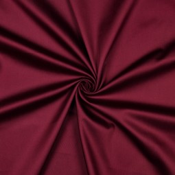 Tissu coton uni satiné - Burgundy