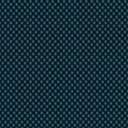 Tissu - Every heart beats true - Fleurs bleu marine