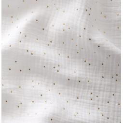 Tissu double gaze - Pimiz blanc