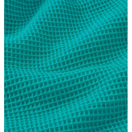 Tissu nid d'abeille - Souple tourmaline