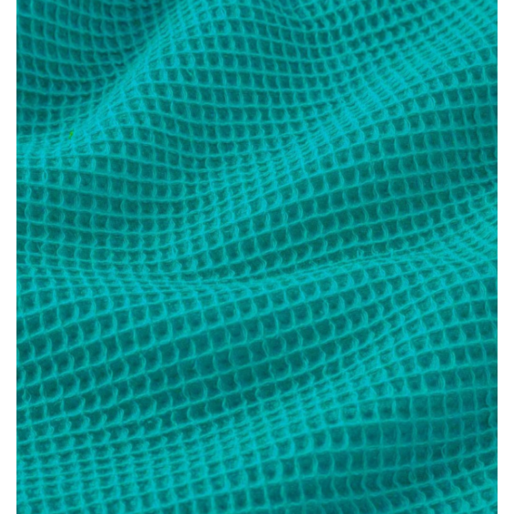 Tissu nid d'abeille - Souple tourmaline