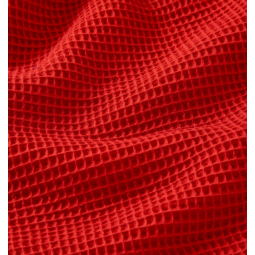 Tissu nid d'abeille - Souple rouge