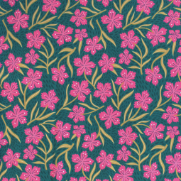 Tissu jersey Bio - ALB Stoffe - Southern ease Bloom Drift vert