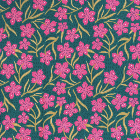 Tissu jersey Bio - ALB Stoffe - Southern ease Bloom Drift vert