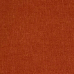 Tissu lin lavé - orange