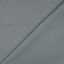 Tissu polaire - Gris bleuté