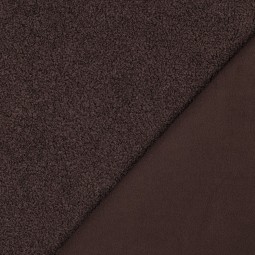 Tissu polaire - brun