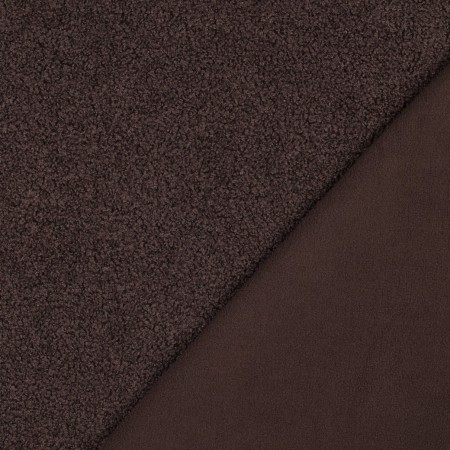 Tissu polaire - brun