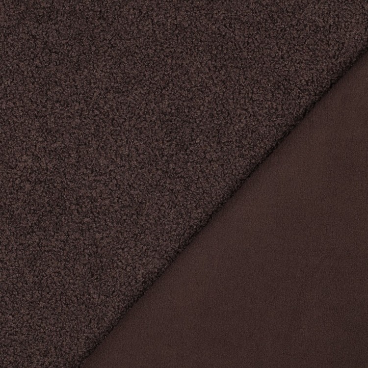 Tissu polaire - brun