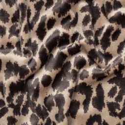Tissu velours lisse - Léo beige