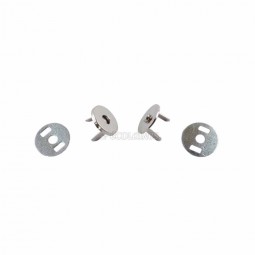 Bouton magnétique invisible 14 mm argent