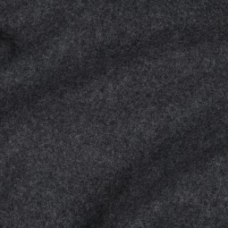 Tissu polaire chiné anthracite de coton biologique