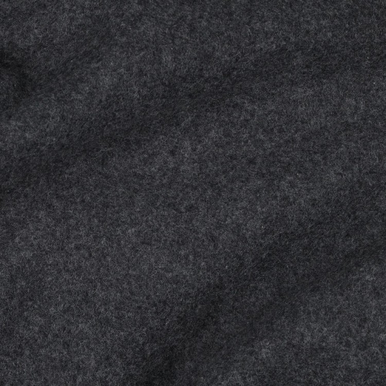 Tissu polaire chiné anthracite de coton biologique