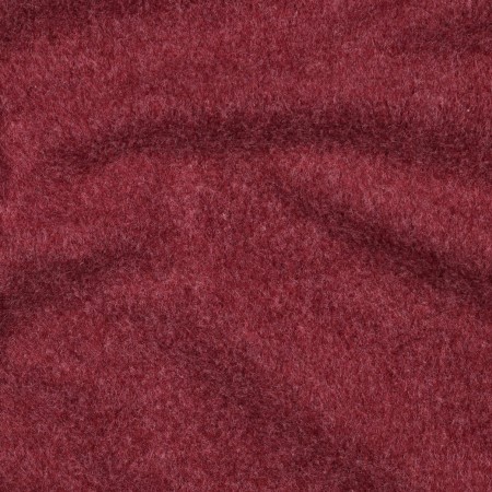 Tissu polaire chiné bordeaux de coton biologique