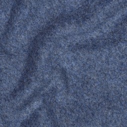Tissu polaire chiné jean de coton biologique