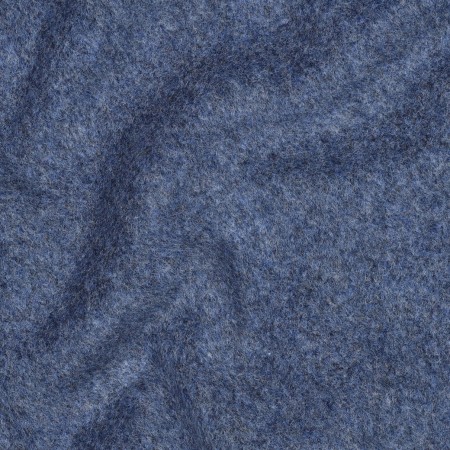 Tissu polaire chiné jean de coton biologique