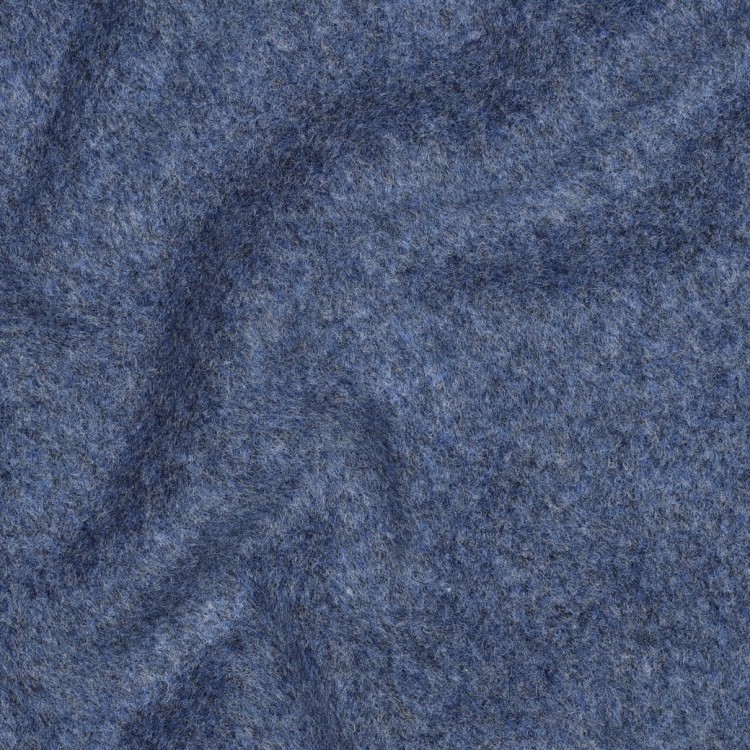Tissu polaire chiné jean de coton biologique