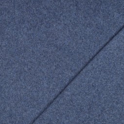 Tissu polaire chiné anthracite de coton biologique