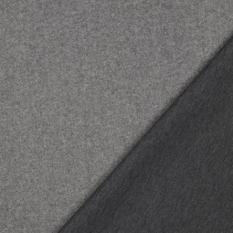 Tissu maille polyester - Knitted gris