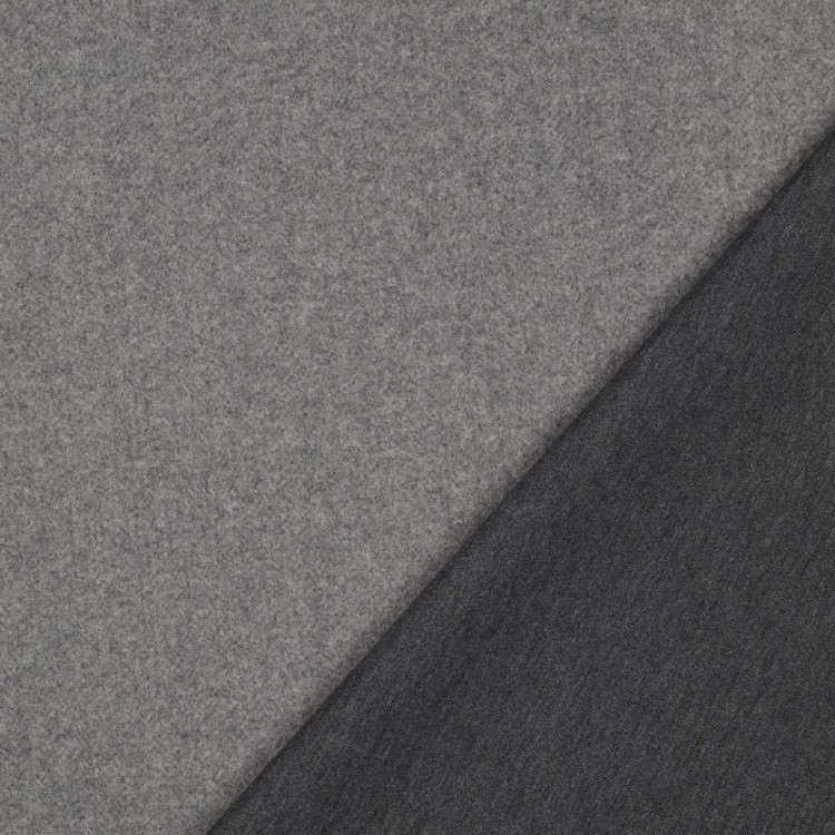 Tissu maille polyester - Knitted gris