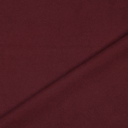 Tissu manteau - Soft lie de vin