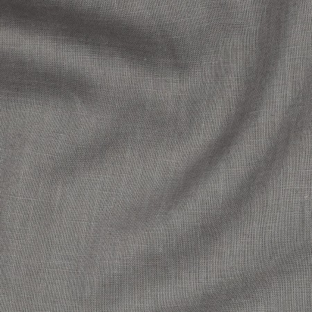 Tissu lin lavé et coton - Gris