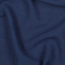 Tissu viscose et lin - Bleu marine
