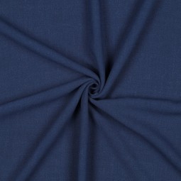 Tissu viscose et lin - Bleu marine