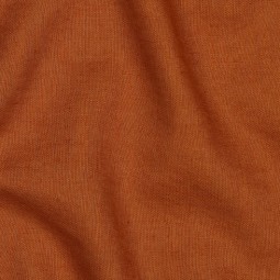 Tissu lin lavé et coton - Caramel