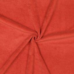 Tissu jersey éponge - Terracotta