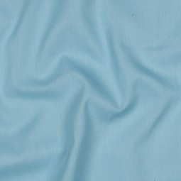 Tissu voile de coton biologique uni - Bleu clair