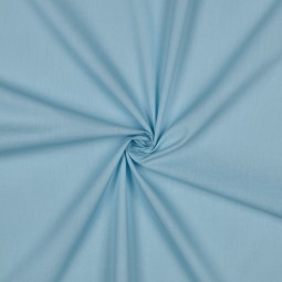Tissu voile de coton biologique uni - Bleu clair