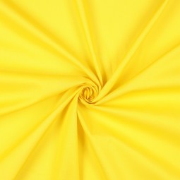 Tissu voile de coton biologique uni - Jaune