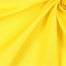 Tissu voile de coton biologique uni - Jaune