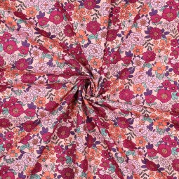 Tissu popeline - Maryse rose