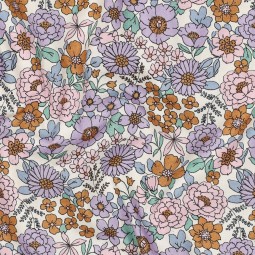Tissu popeline - Maryse lilas