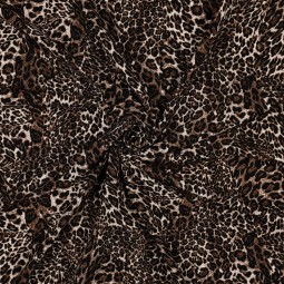 Tissu viscose - Léopard