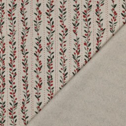Tissu canvas - Guirlande de Noël