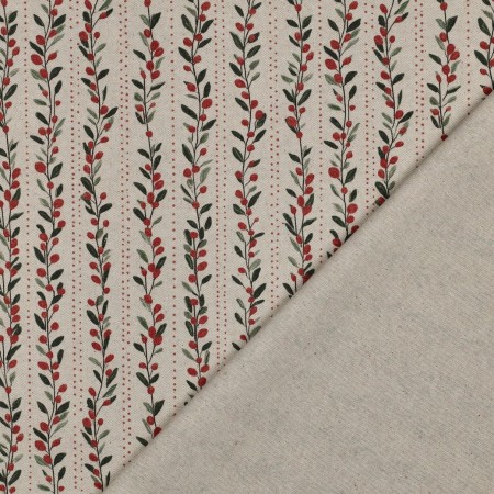 Tissu canvas - Guirlande de Noël