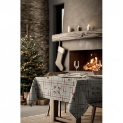Tissu canvas - Guirlande de Noël