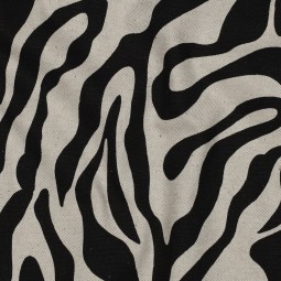 Tissu canvas - Zèbre